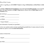 Letter Of Consent To Travel With One Parent Template Forms